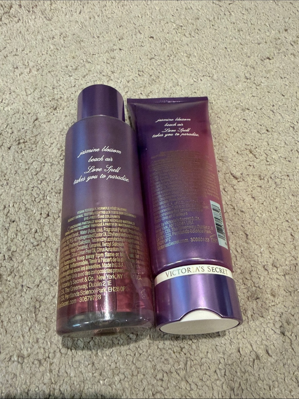 NWT Victoria's Secret Love Spell Vacation Fragrance Mist & Lotion Set - Picture 6 of 7